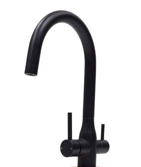 Matte Black Round Spout